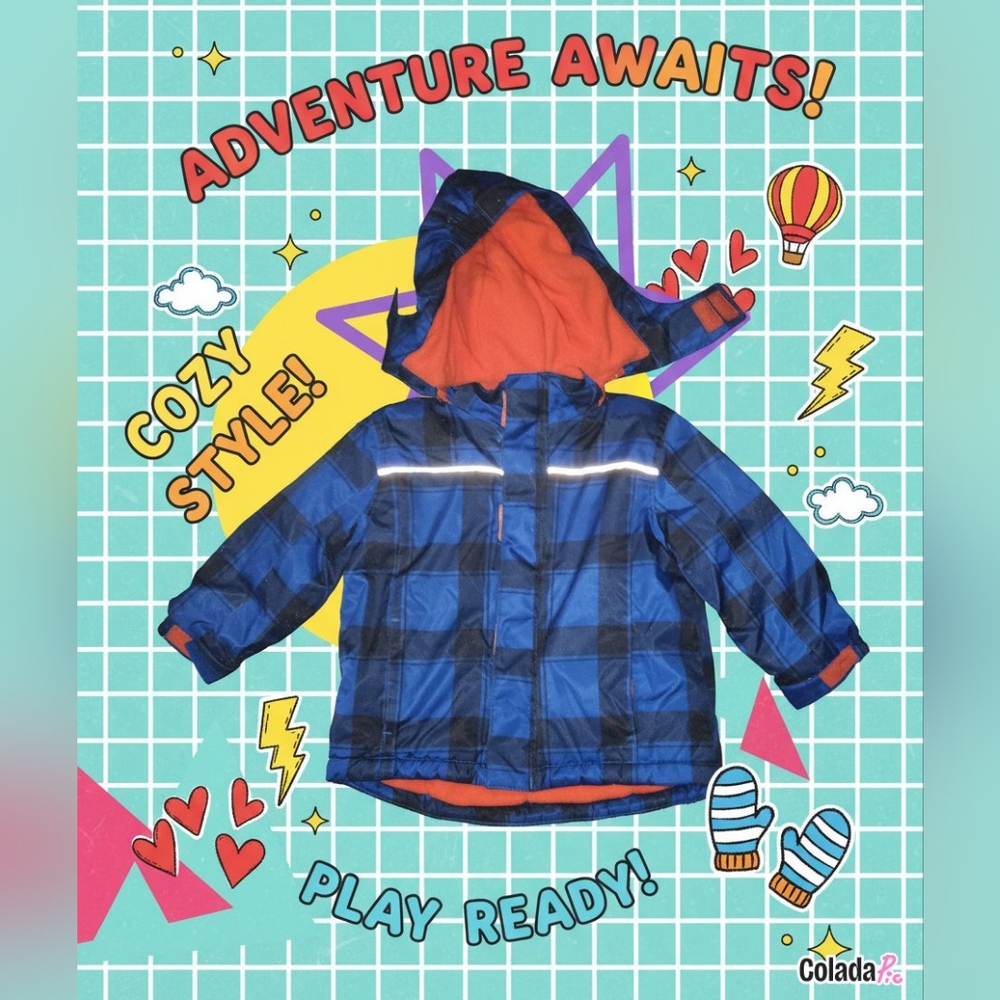 George Blue and Orange Kids Adventure Jacket
